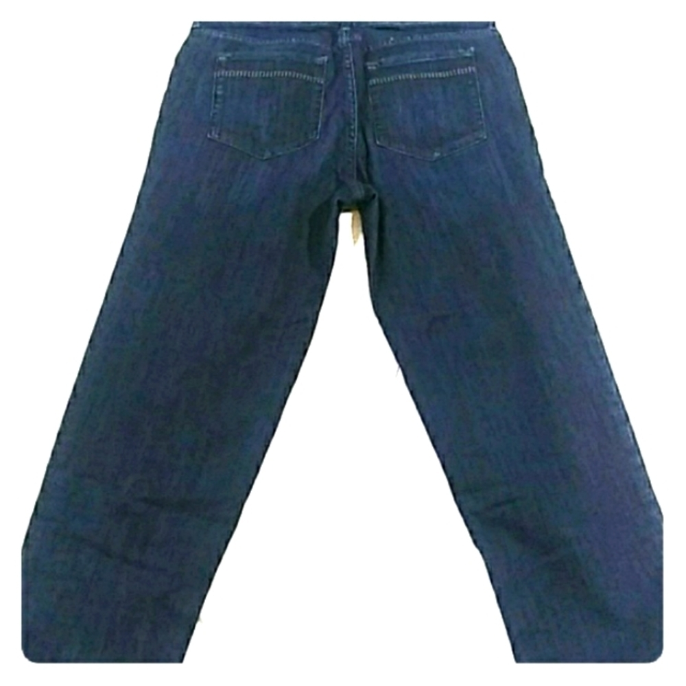 Eddie Bauer Curvy Capri Dark Blue Jean 30" - Picture 3 of 8